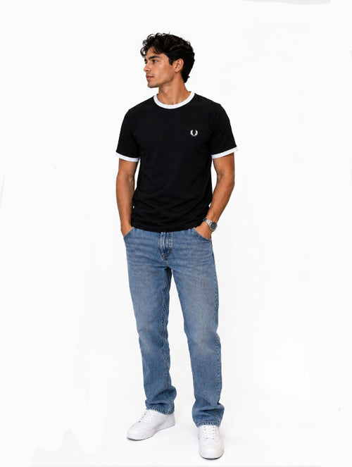 Ringer T -Shirt Black