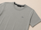 Gray Short Sleeve Round Shirt