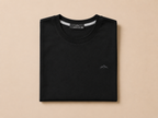 Black Short Sleeve Round Shirt