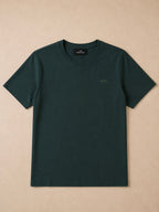 Green Short Sleeve Round Shirt