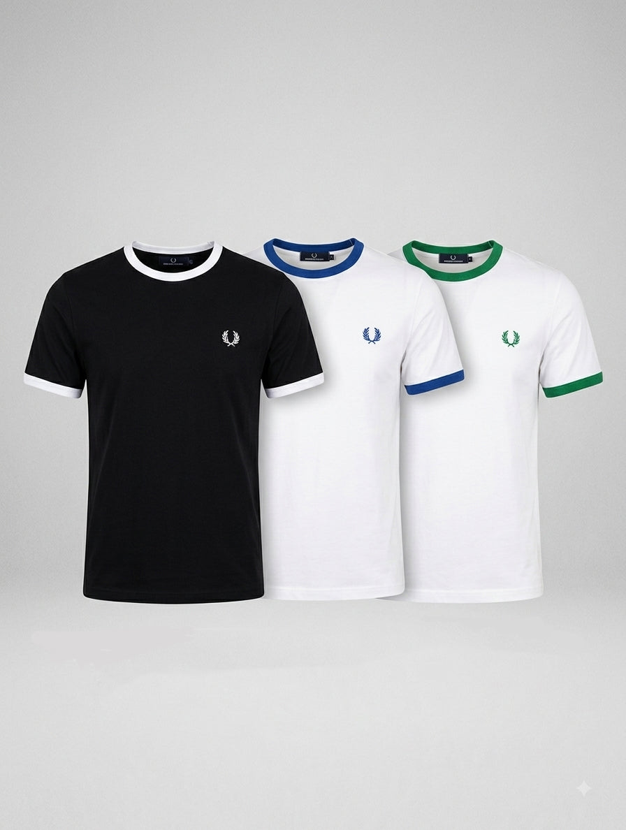 Ringer T -Shirt Blue