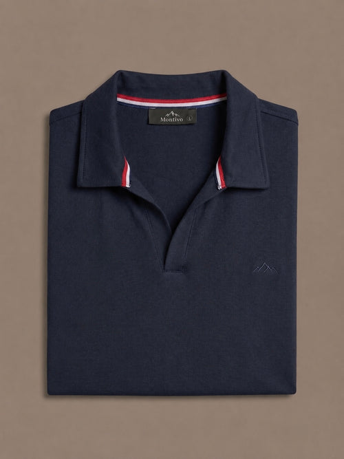 Blue Short Sleeve Polo