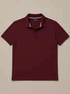 Burgandy Short Sleeve Polo