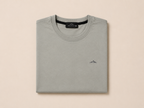Gray Short Sleeve Round Shirt