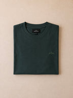 Green Short Sleeve Round Shirt