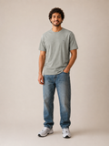 Gray Short Sleeve Round Shirt
