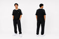 T shirt raglan 3 stripes box-fit oversize