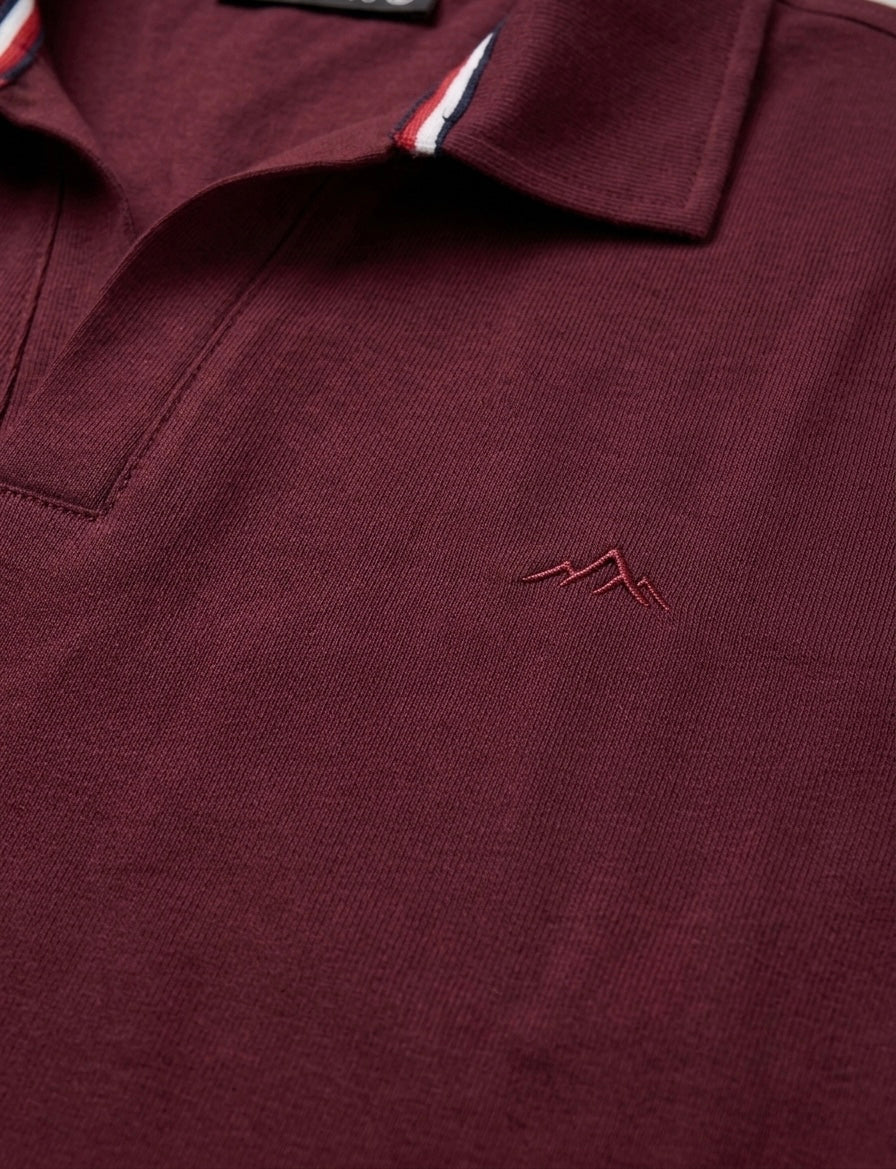 Burgandy Short Sleeve Polo
